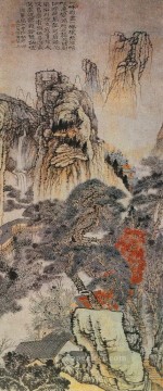 Chino Painting - Chino tradicional de la montaña Shitao huayang